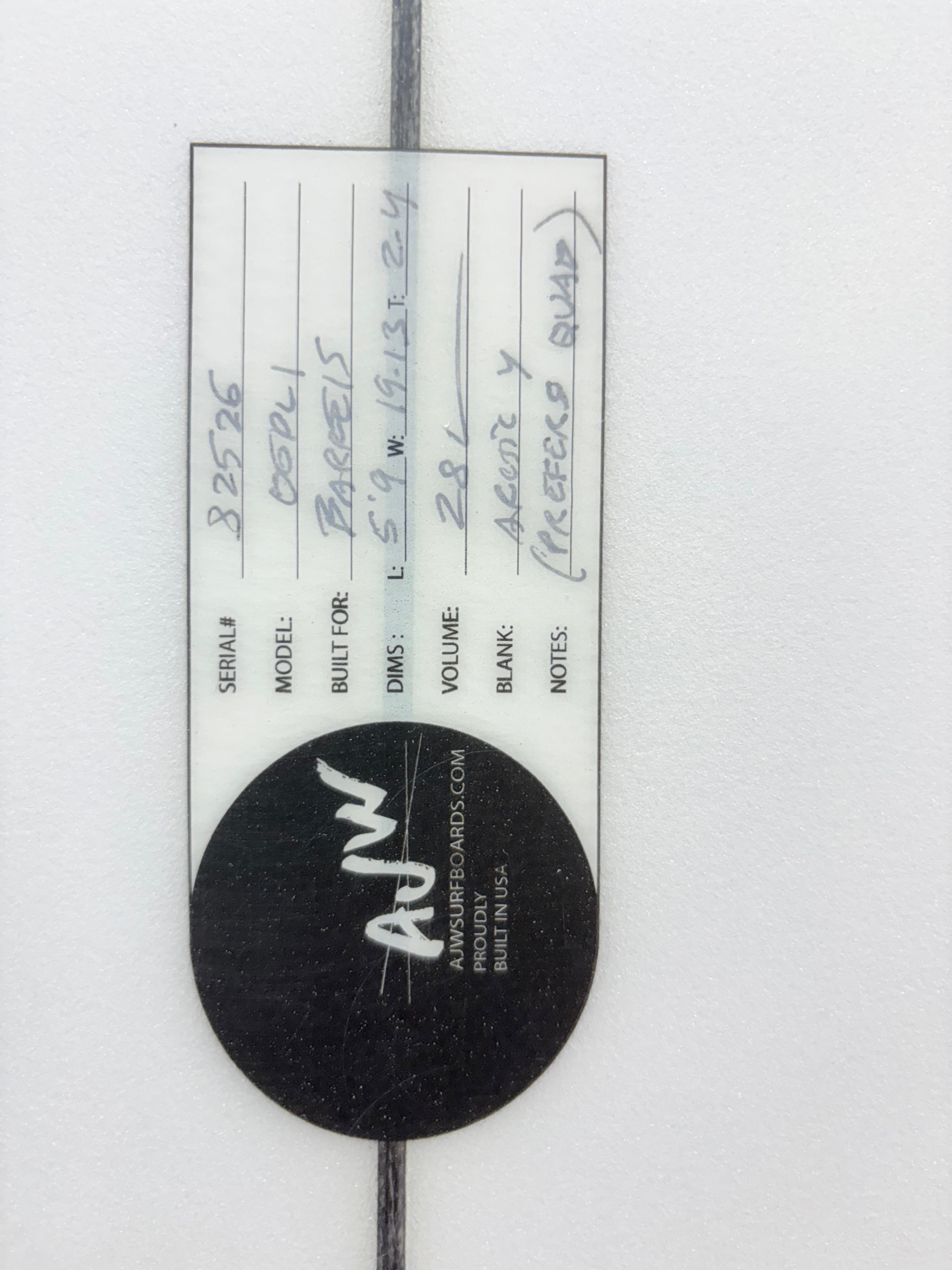 (NEW) OG Potato Launcher 5'9 x 19.13 x 2.4 28L Futures