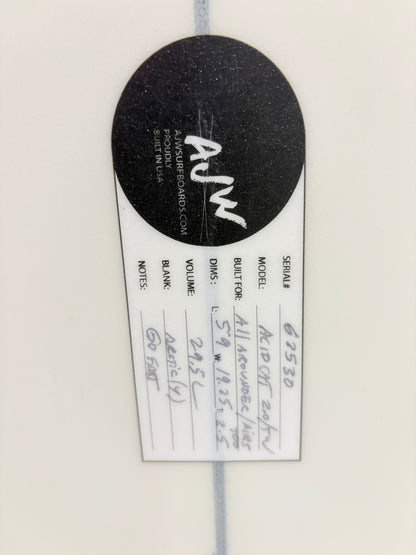 (NEW) Acid Cat II 5'9 x 19.25 x 2.5 29.5L Futures